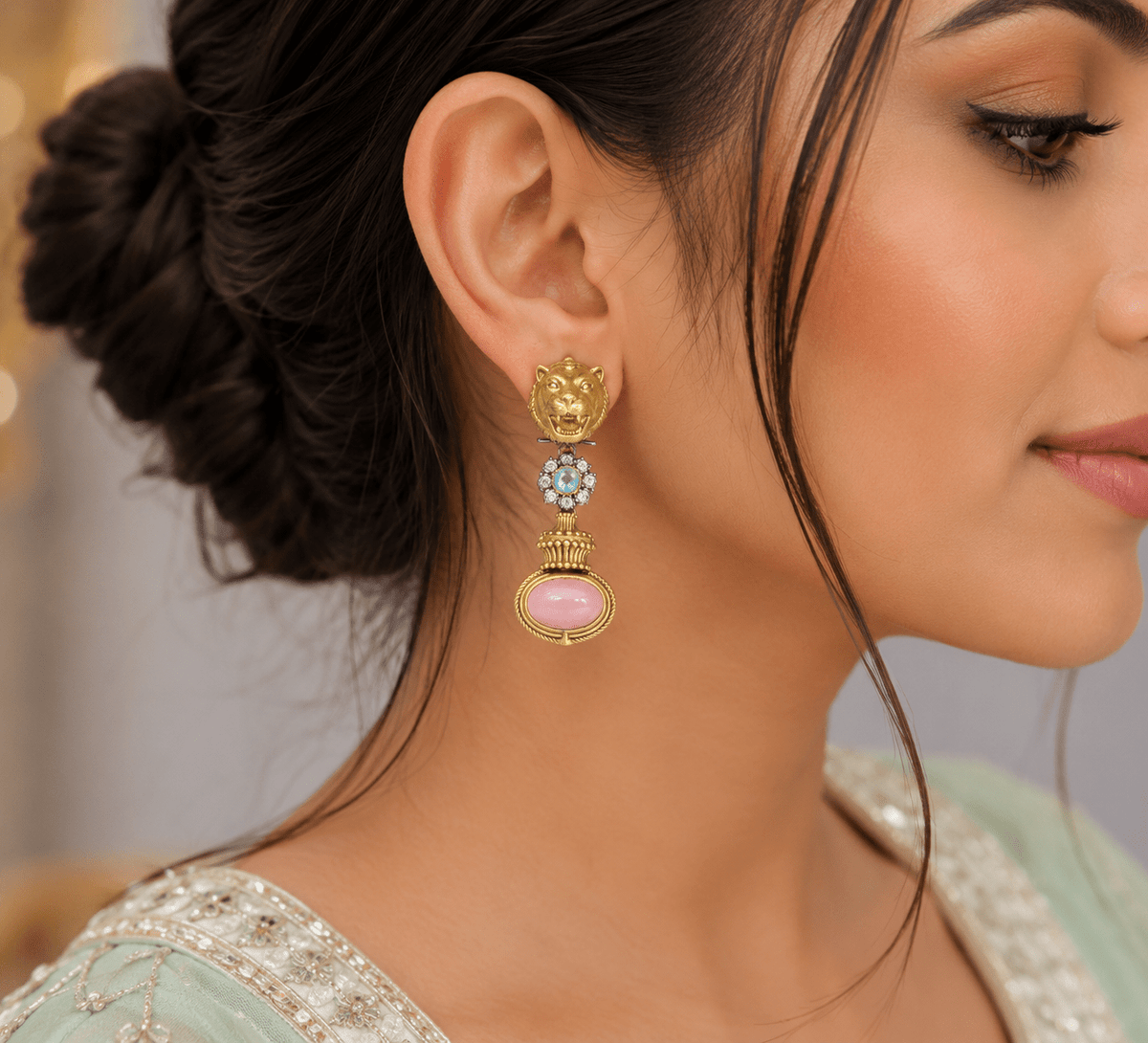 Sabyasachi Earrings 09413 - KRISHNA'S SWETA JEWELLERY