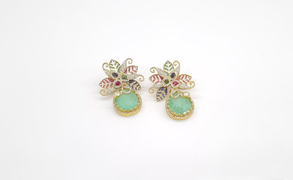Sabyasachi Earrings 11403 - KRISHNA'S SWETA JEWELLERY