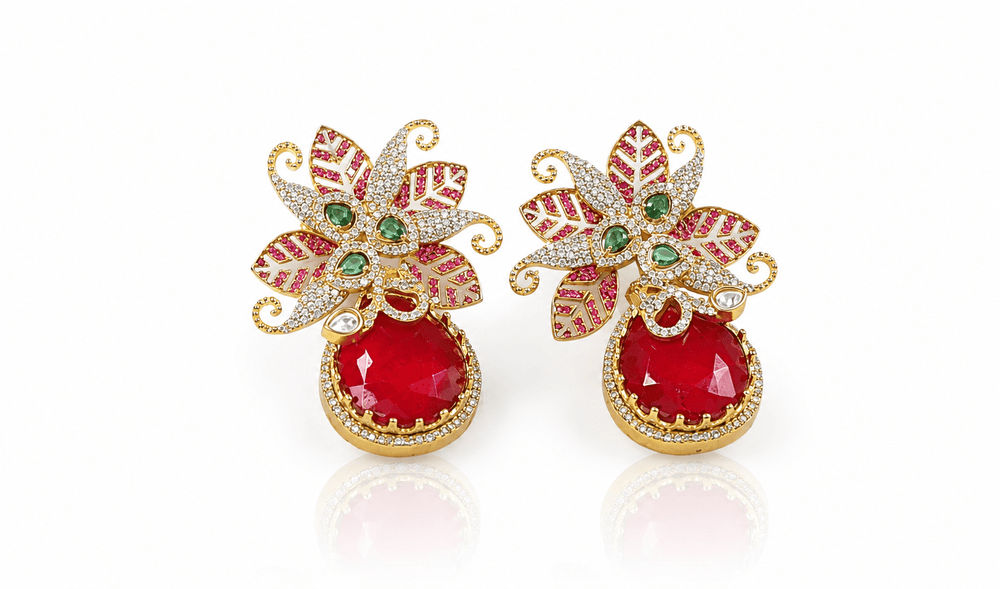 Sabyasachi Earrings 11403 - KRISHNA'S SWETA JEWELLERY