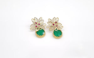 Sabyasachi Earrings 11403 - KRISHNA'S SWETA JEWELLERY