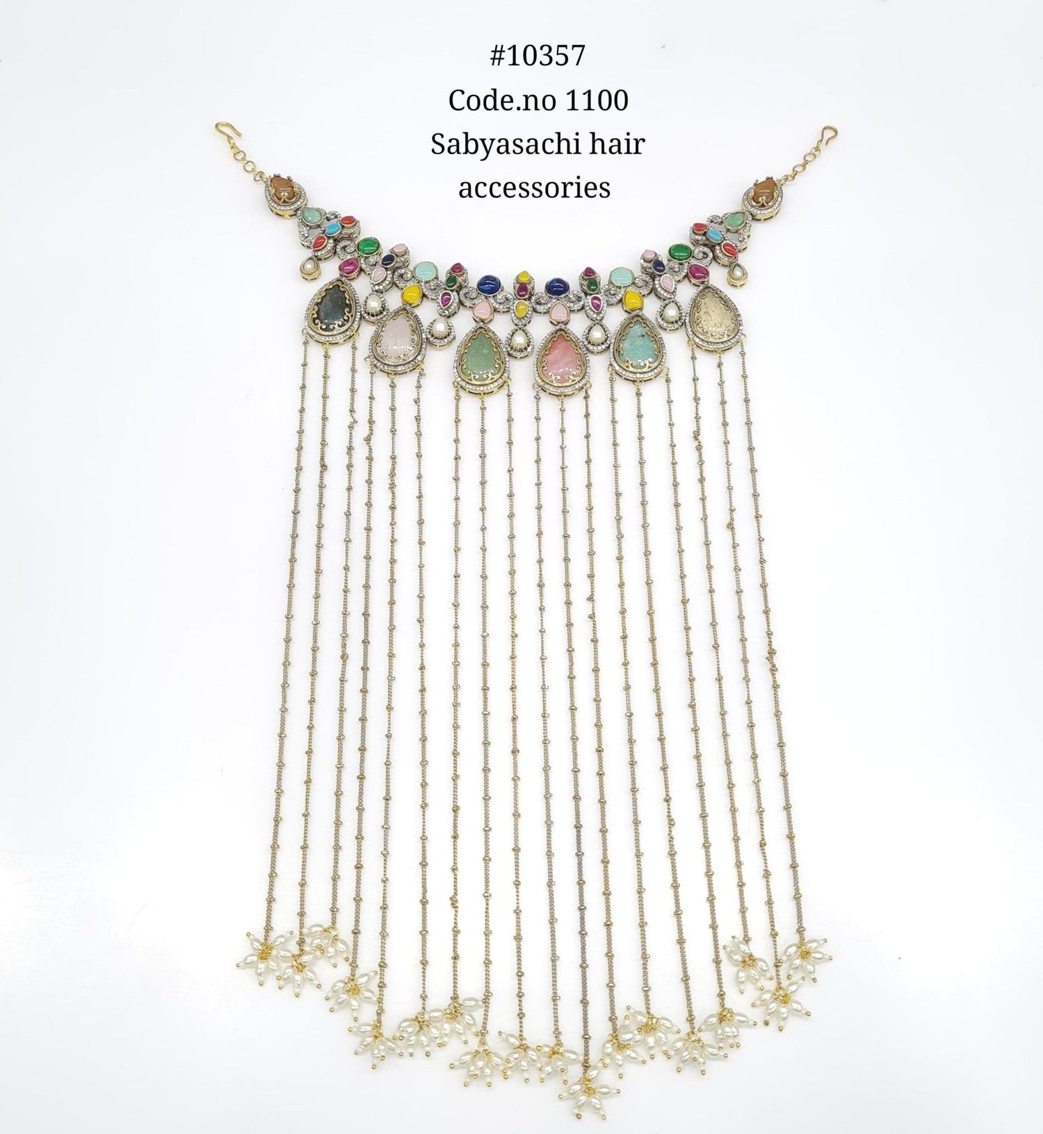 Sabyasachi Jhoomar 10357 - KRISHNA'S SWETA JEWELLERY