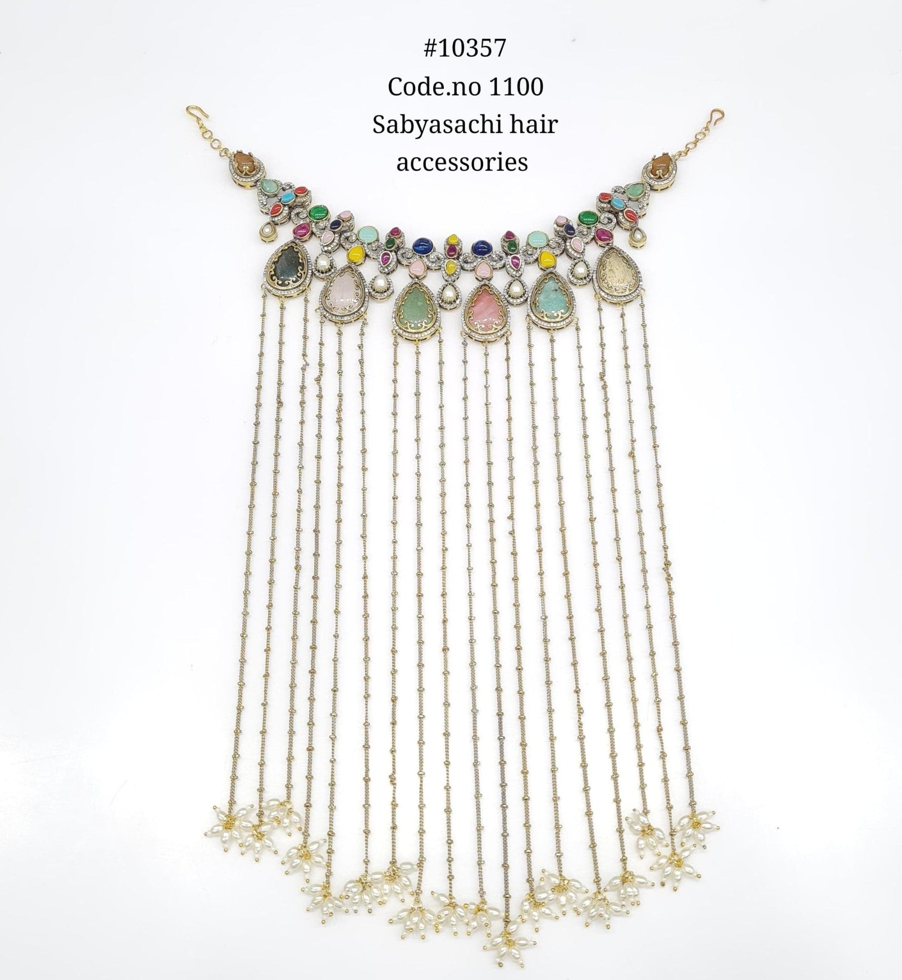 Sabyasachi Jhoomar 10357 - KRISHNA'S SWETA JEWELLERY