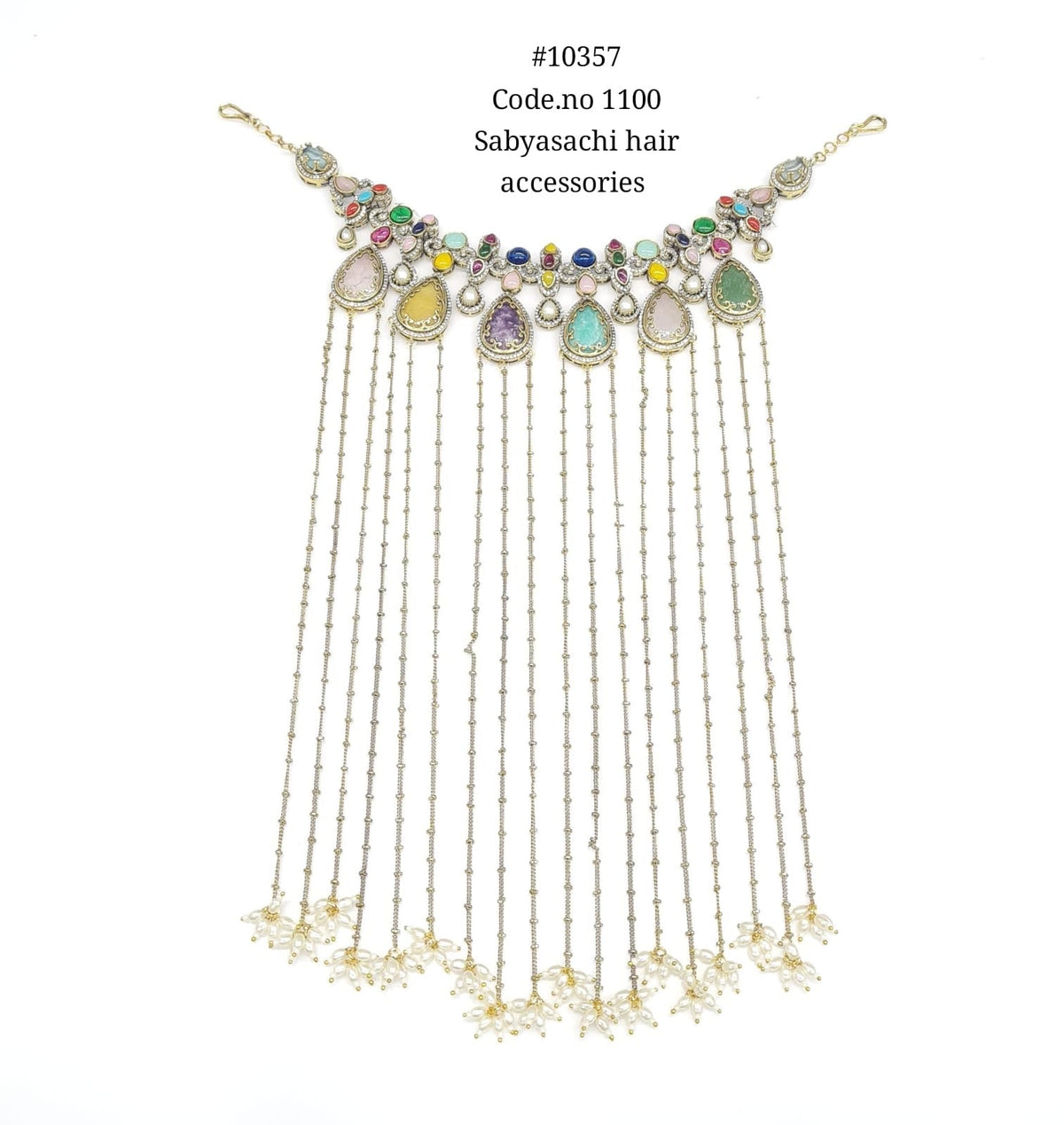Sabyasachi Jhoomar 10357 - KRISHNA'S SWETA JEWELLERY