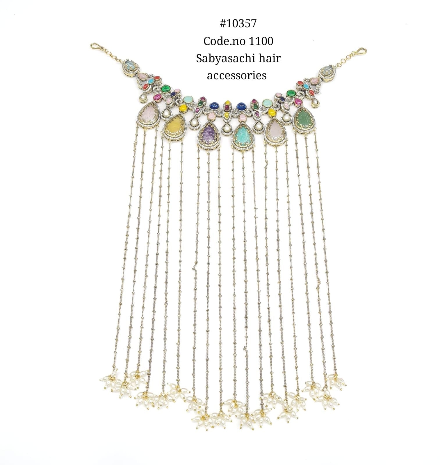 Sabyasachi Jhoomar 10357 - KRISHNA'S SWETA JEWELLERY