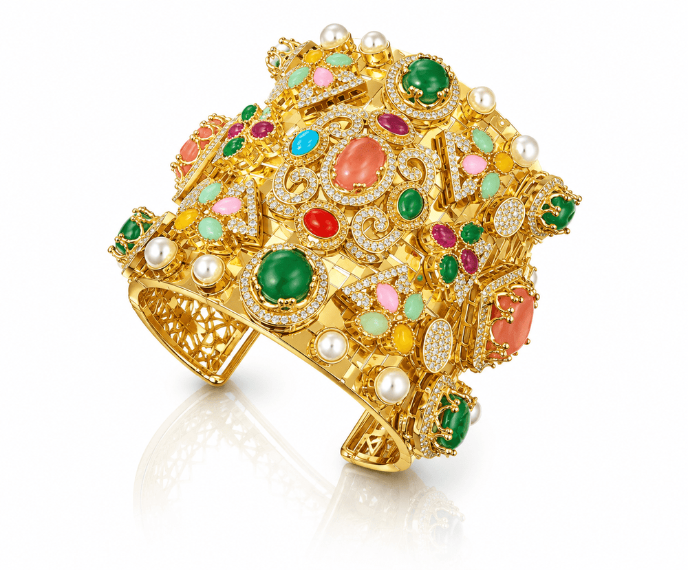 Sabyasachi Kada 07733 - KRISHNA'S SWETA JEWELLERY
