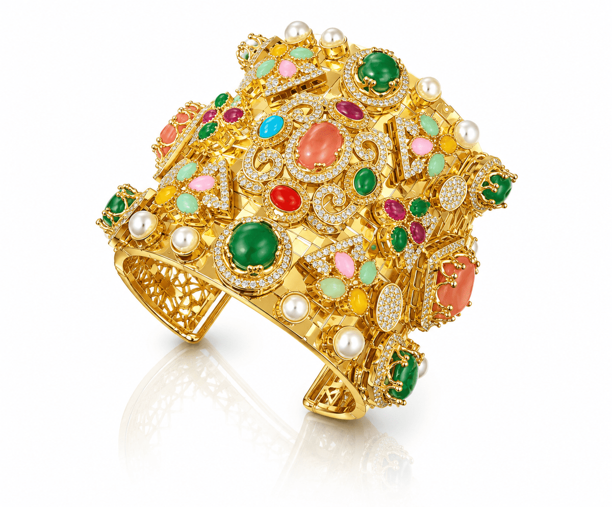 Sabyasachi Kada 07733 - KRISHNA'S SWETA JEWELLERY