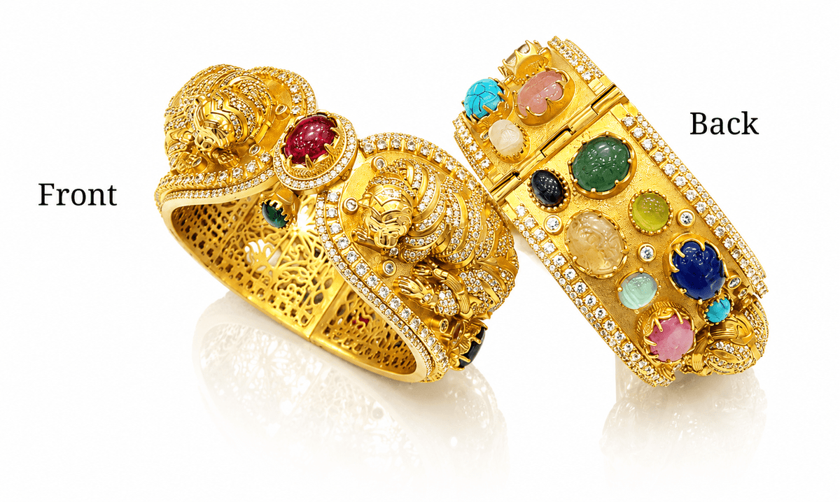 Sabyasachi Kada 07998 - KRISHNA'S SWETA JEWELLERY