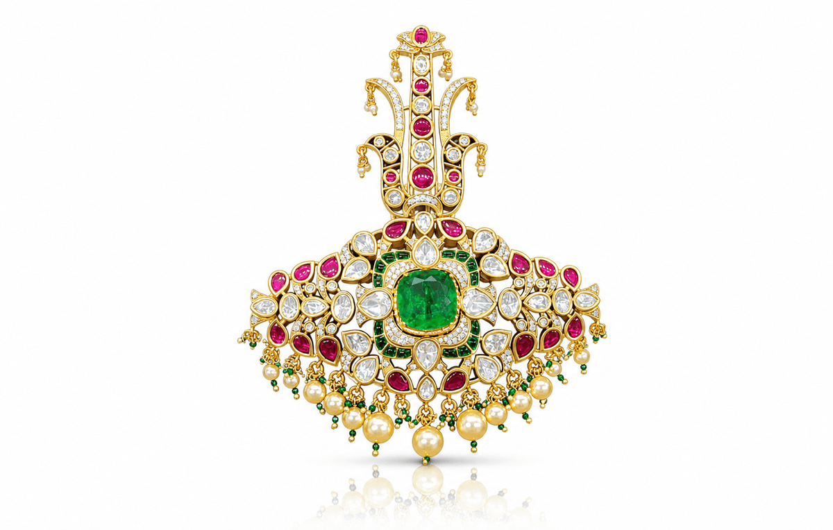 Sabyasachi Kalangi 09440 - KRISHNA'S SWETA JEWELLERY