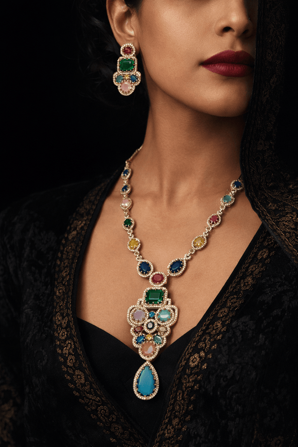 Sabyasachi Long 08432 - KRISHNA'S SWETA JEWELLERY