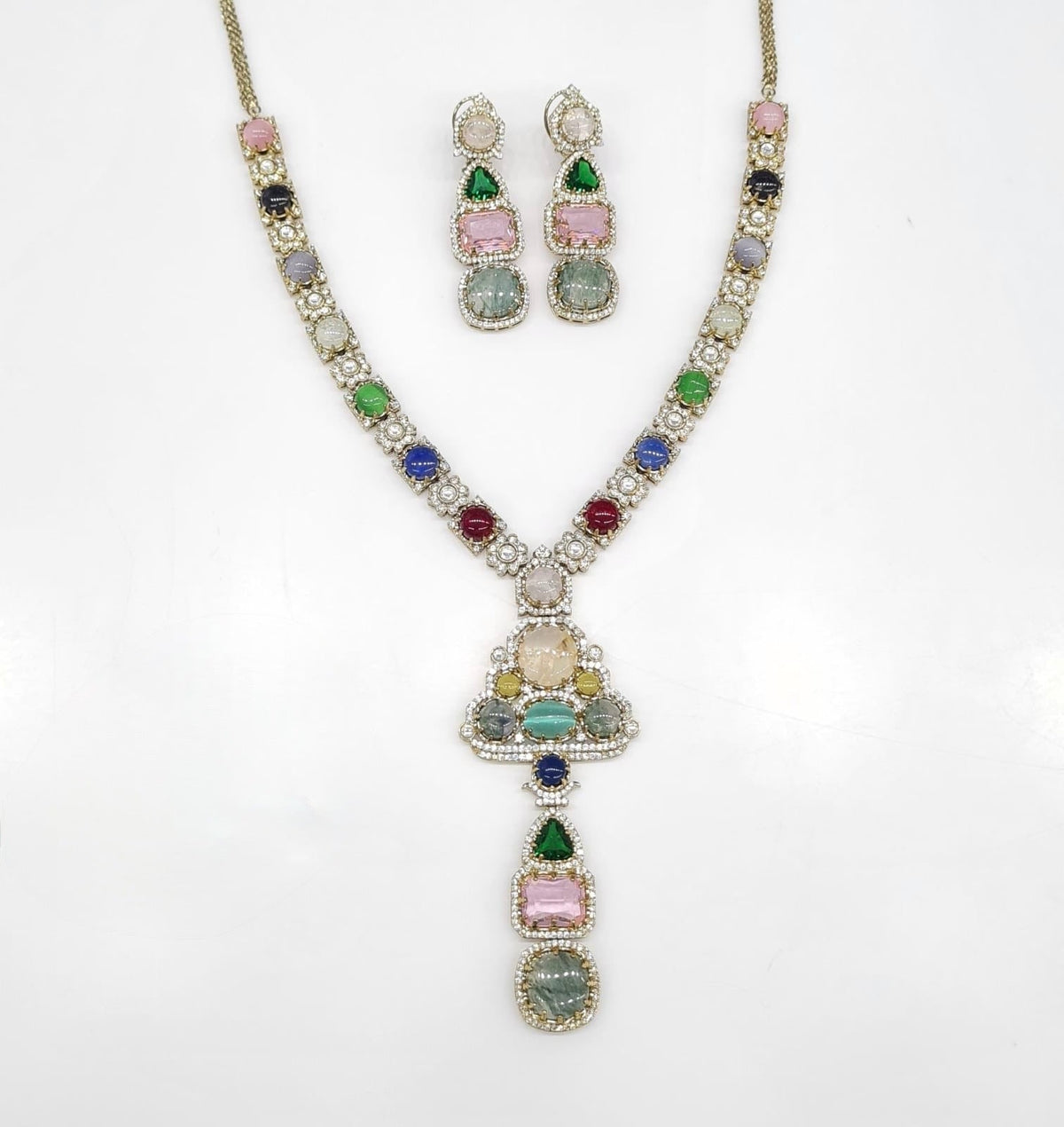 Sabyasachi Long 08442 - KRISHNA'S SWETA JEWELLERY