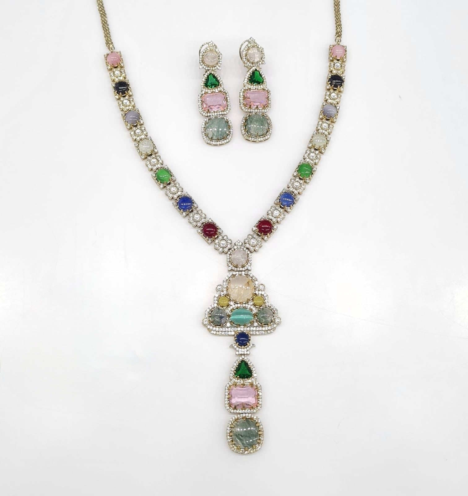 Sabyasachi Long 08442 - KRISHNA'S SWETA JEWELLERY