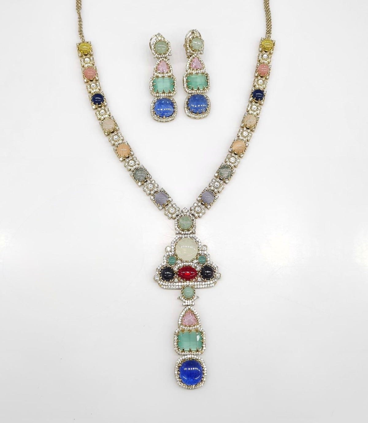 Sabyasachi Long 08442 - KRISHNA'S SWETA JEWELLERY
