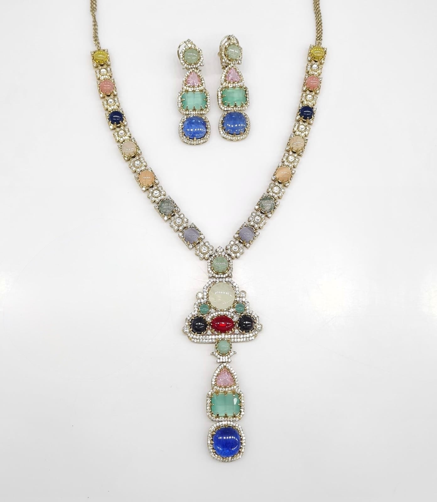 Sabyasachi Long 08442 - KRISHNA'S SWETA JEWELLERY