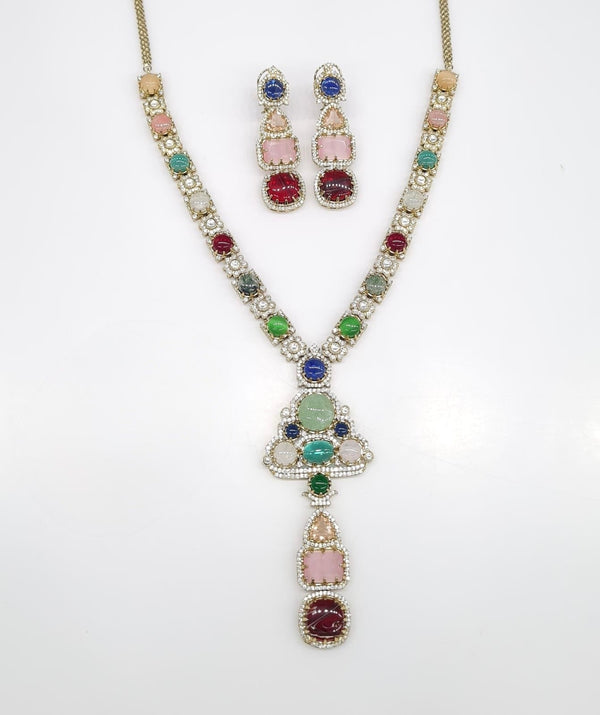 Sabyasachi Long 08442 - KRISHNA'S SWETA JEWELLERY