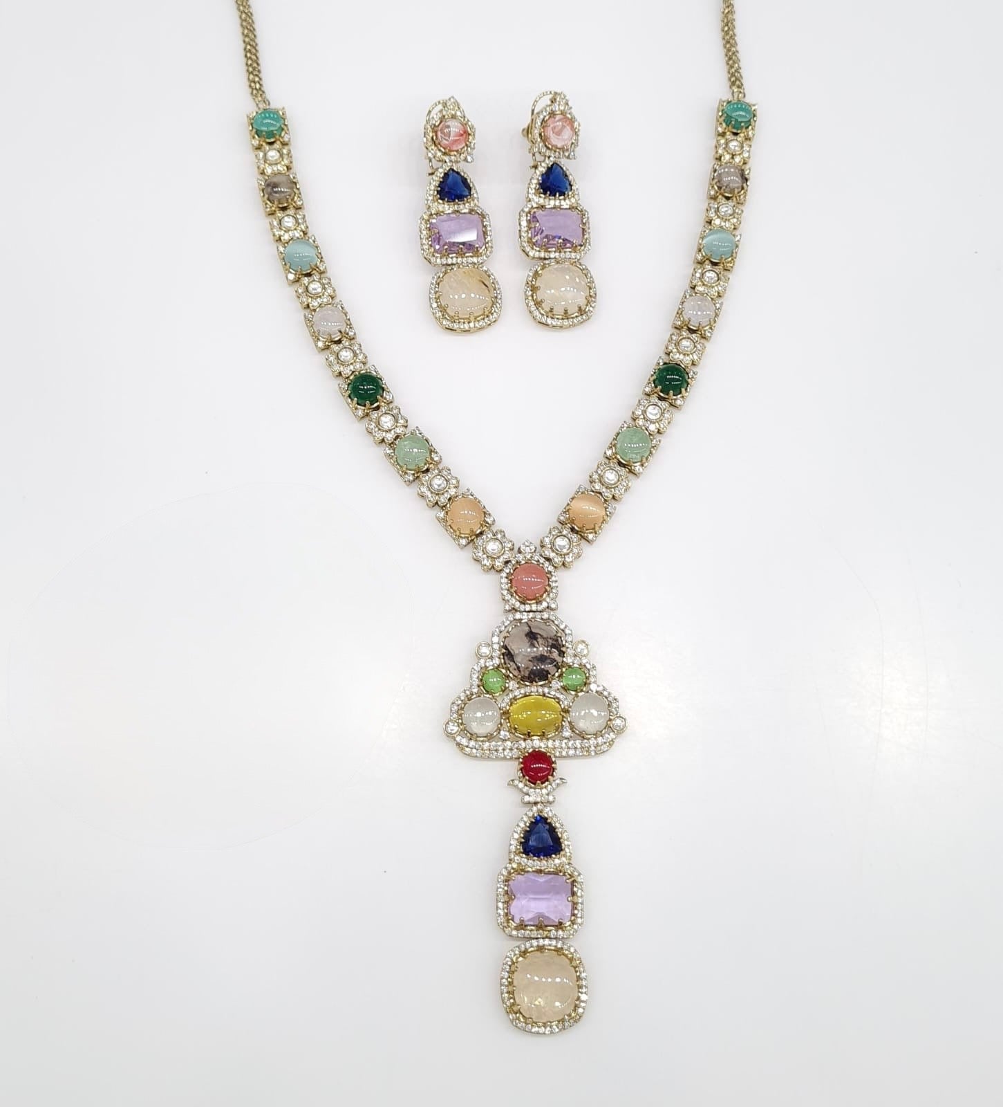 Sabyasachi Long 08442 - KRISHNA'S SWETA JEWELLERY