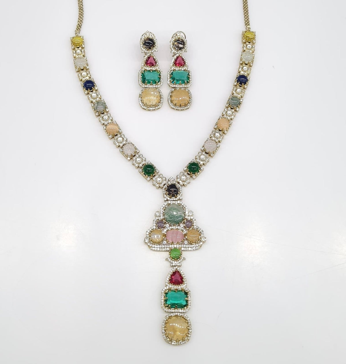 Sabyasachi Long 08442 - KRISHNA'S SWETA JEWELLERY