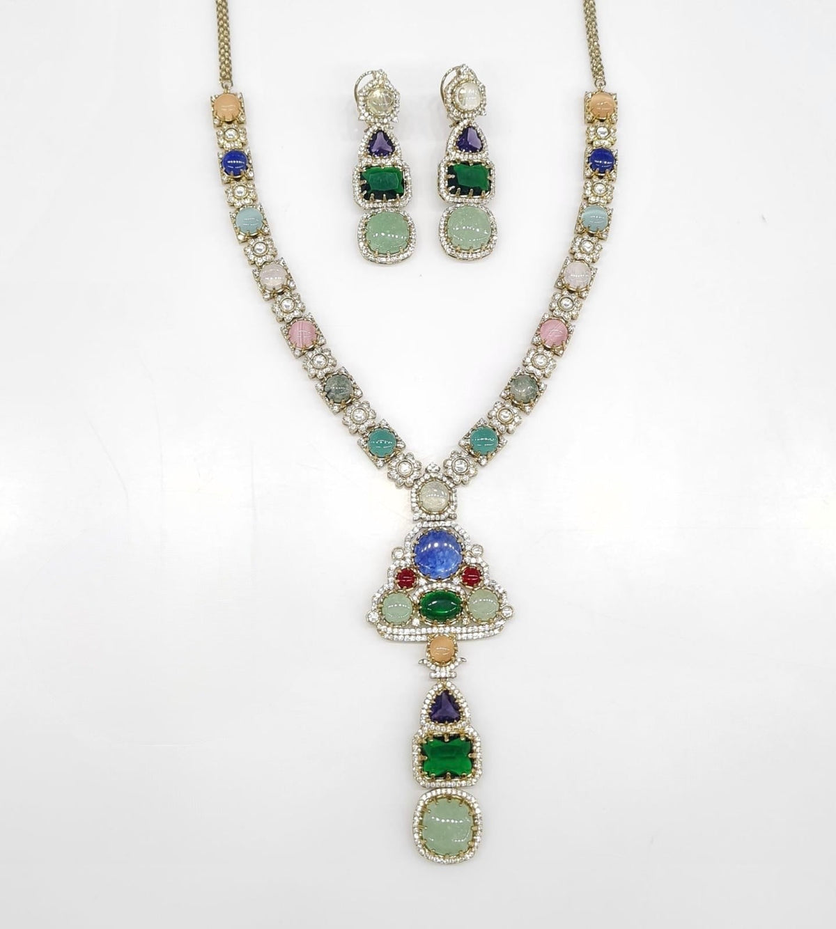 Sabyasachi Long 08442 - KRISHNA'S SWETA JEWELLERY