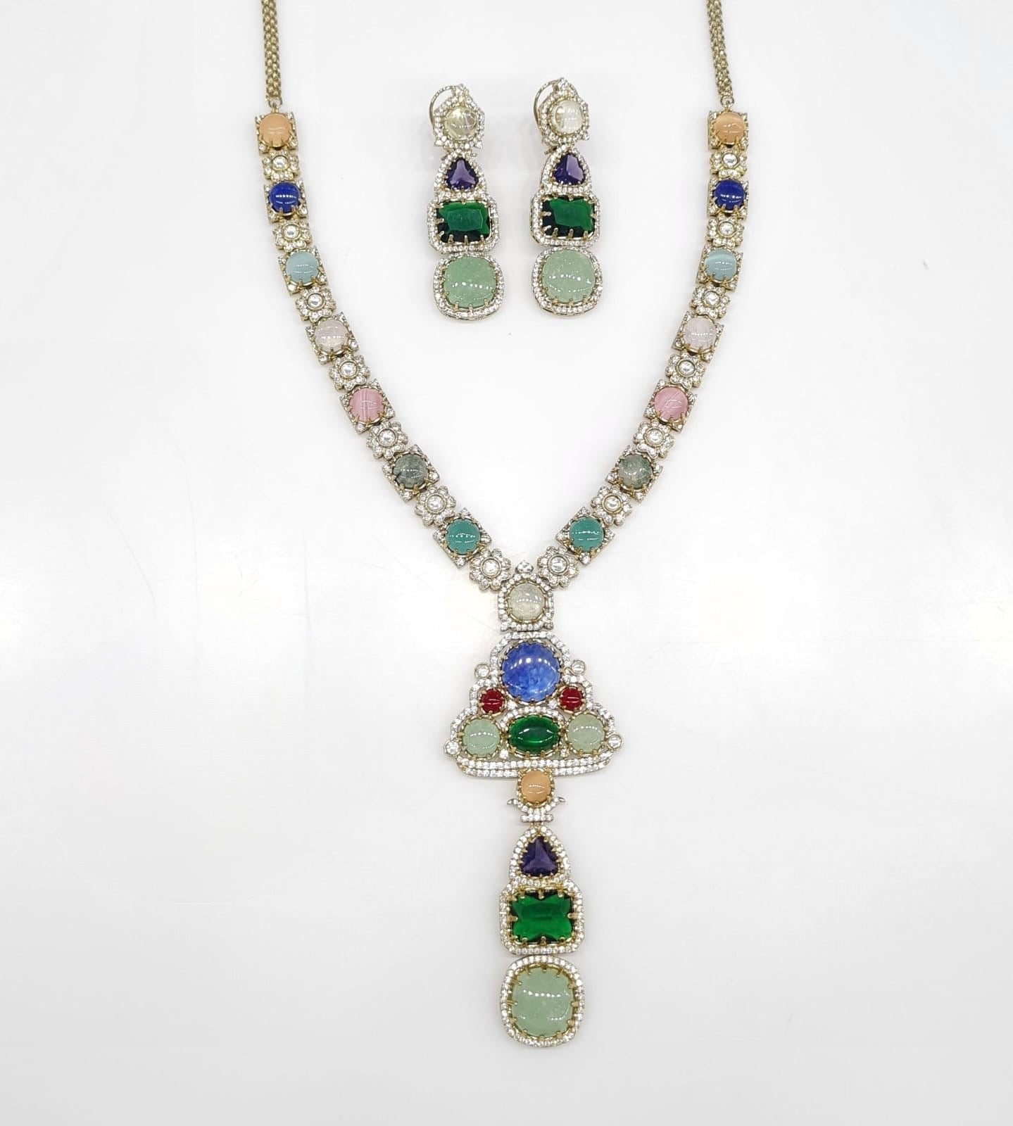 Sabyasachi Long 08442 - KRISHNA'S SWETA JEWELLERY