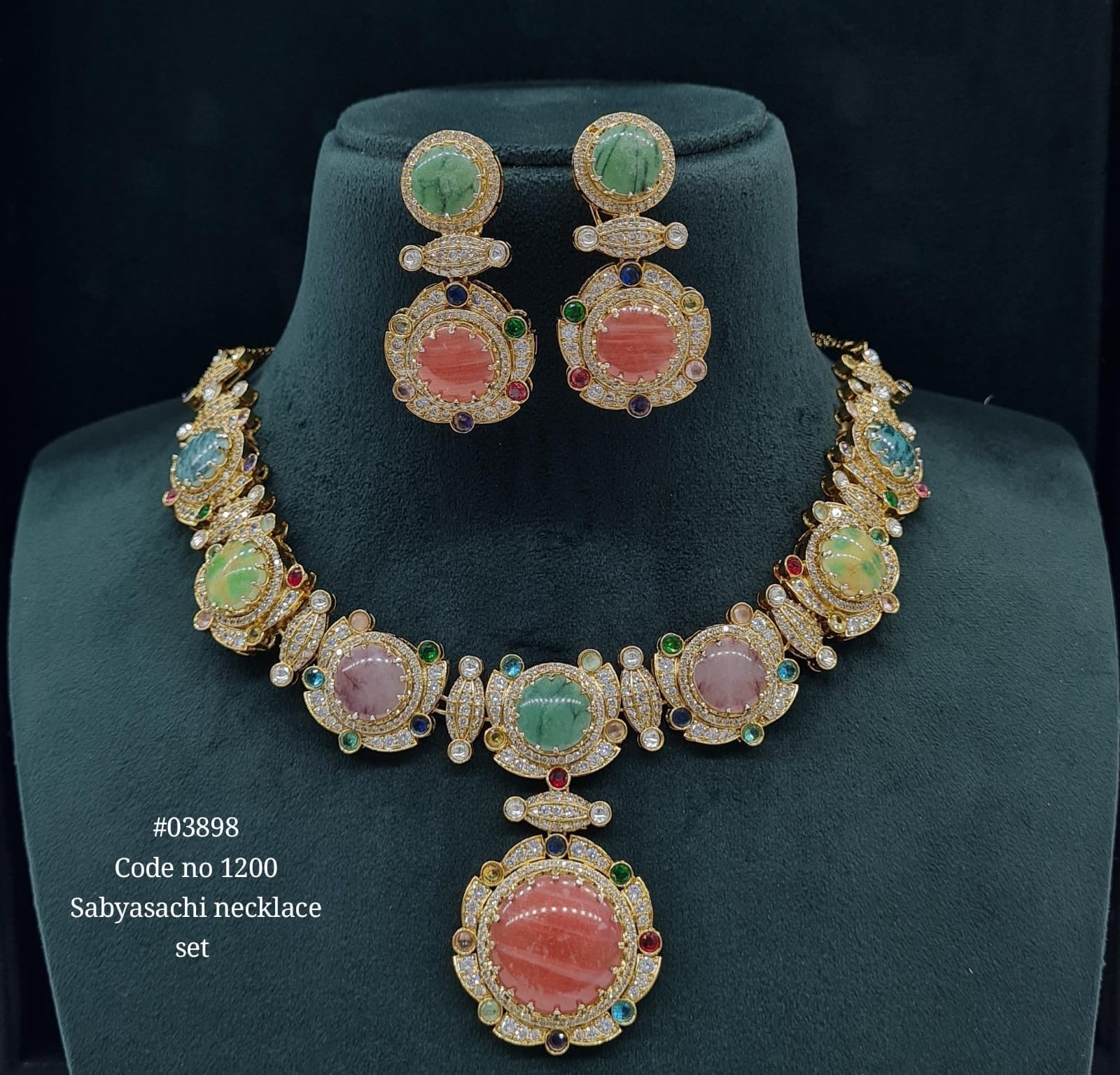 Sabyasachi Necklace 03898 - KRISHNA'S SWETA JEWELLERY