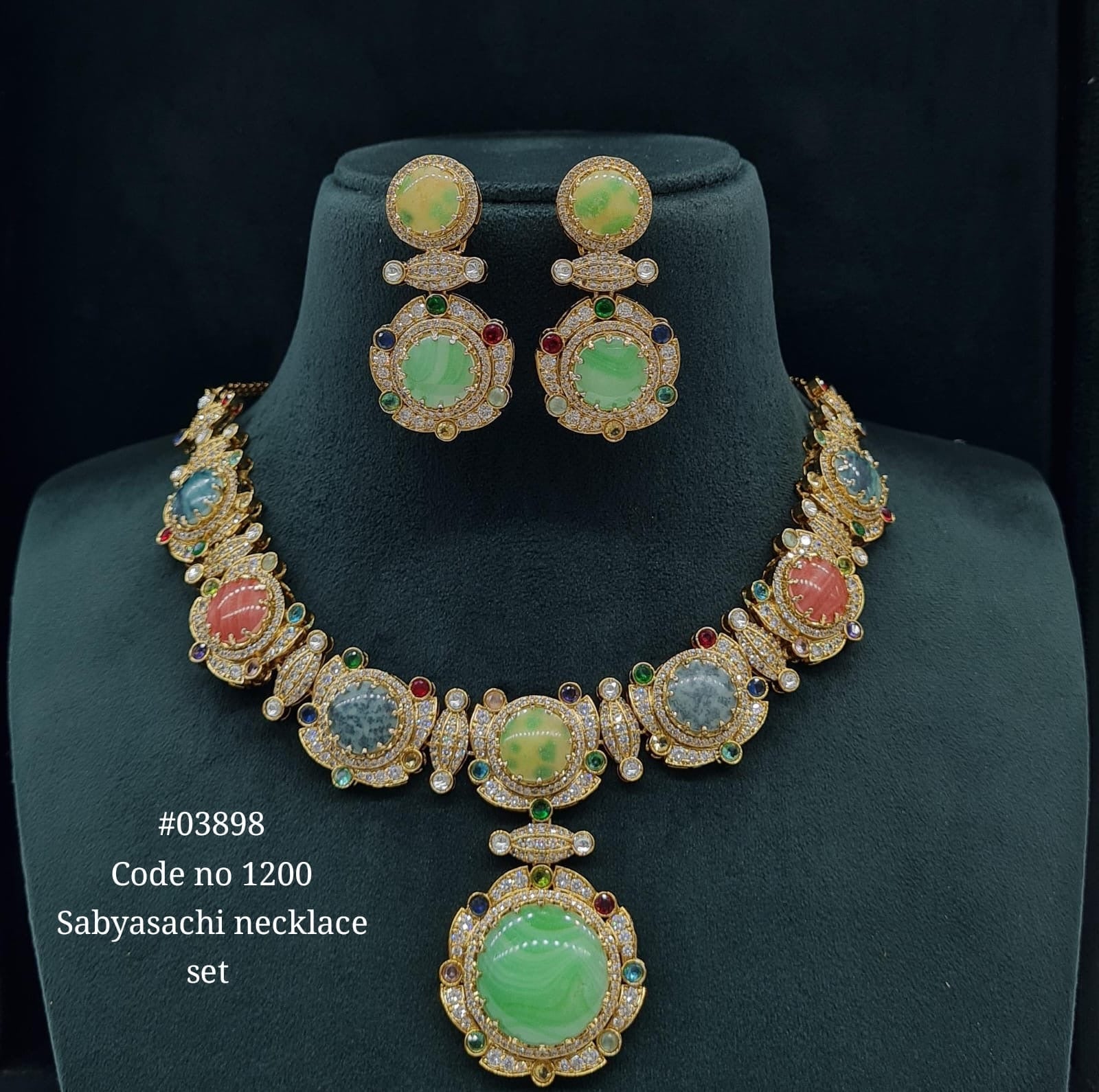 Sabyasachi Necklace 03898 - KRISHNA'S SWETA JEWELLERY