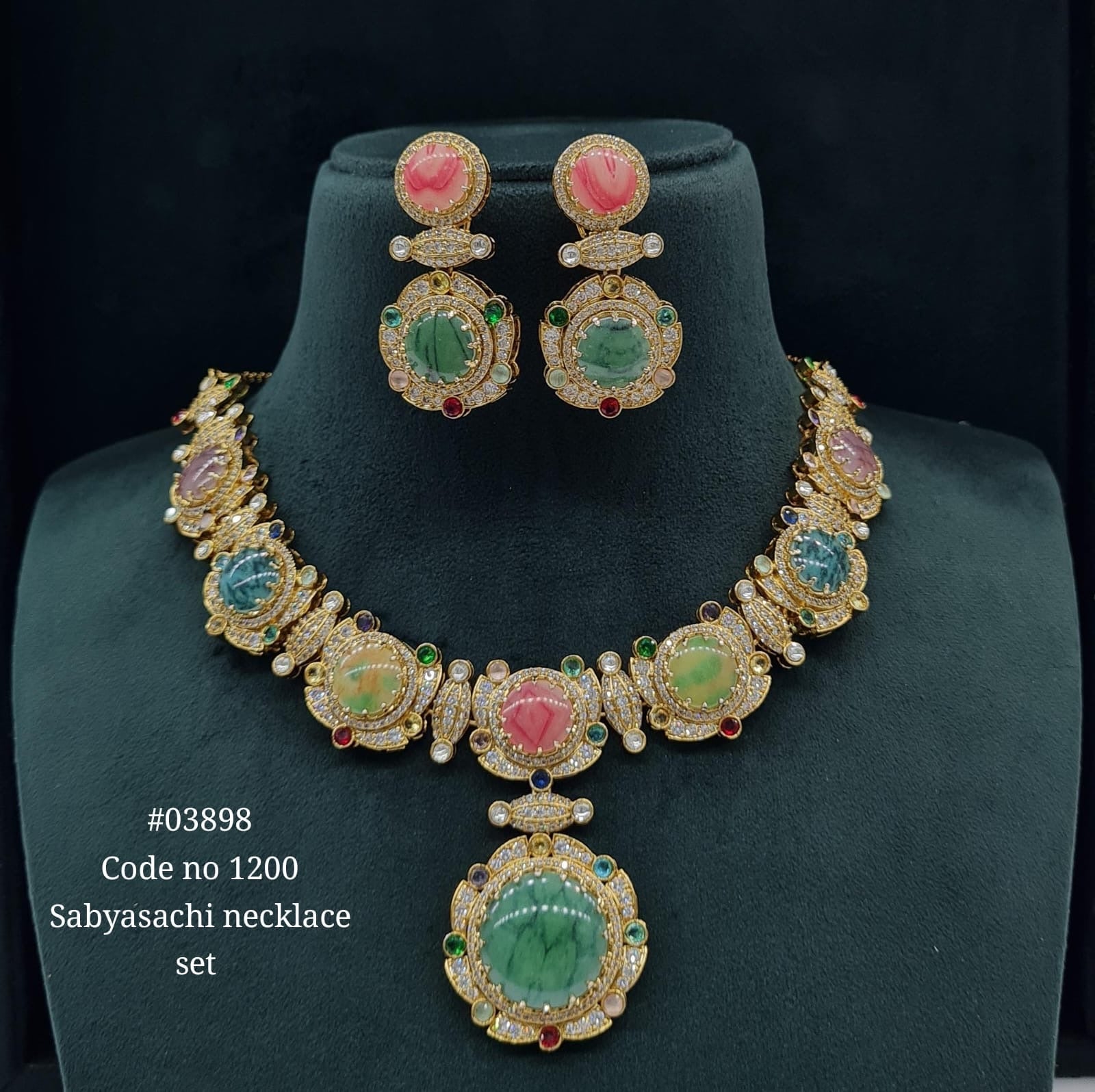 Sabyasachi Necklace 03898 - KRISHNA'S SWETA JEWELLERY