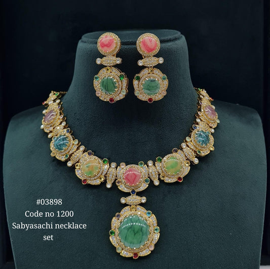 Sabyasachi Necklace 03898 - KRISHNA'S SWETA JEWELLERY