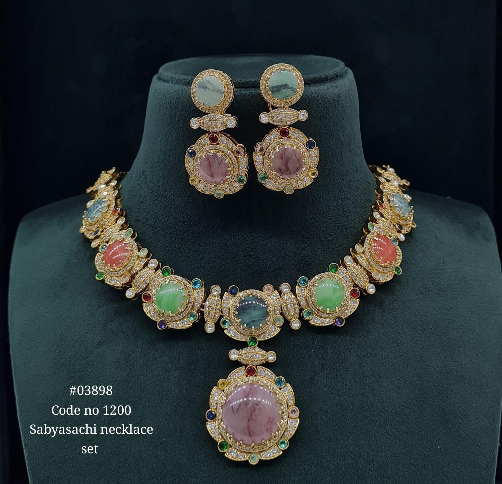 Sabyasachi Necklace 03898 - KRISHNA'S SWETA JEWELLERY