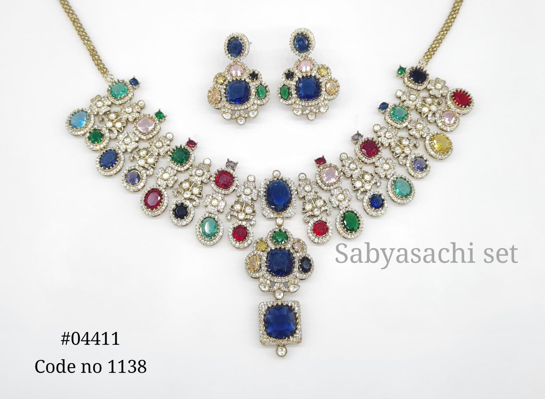 Sabyasachi Necklace 04411 - KRISHNA'S SWETA JEWELLERY