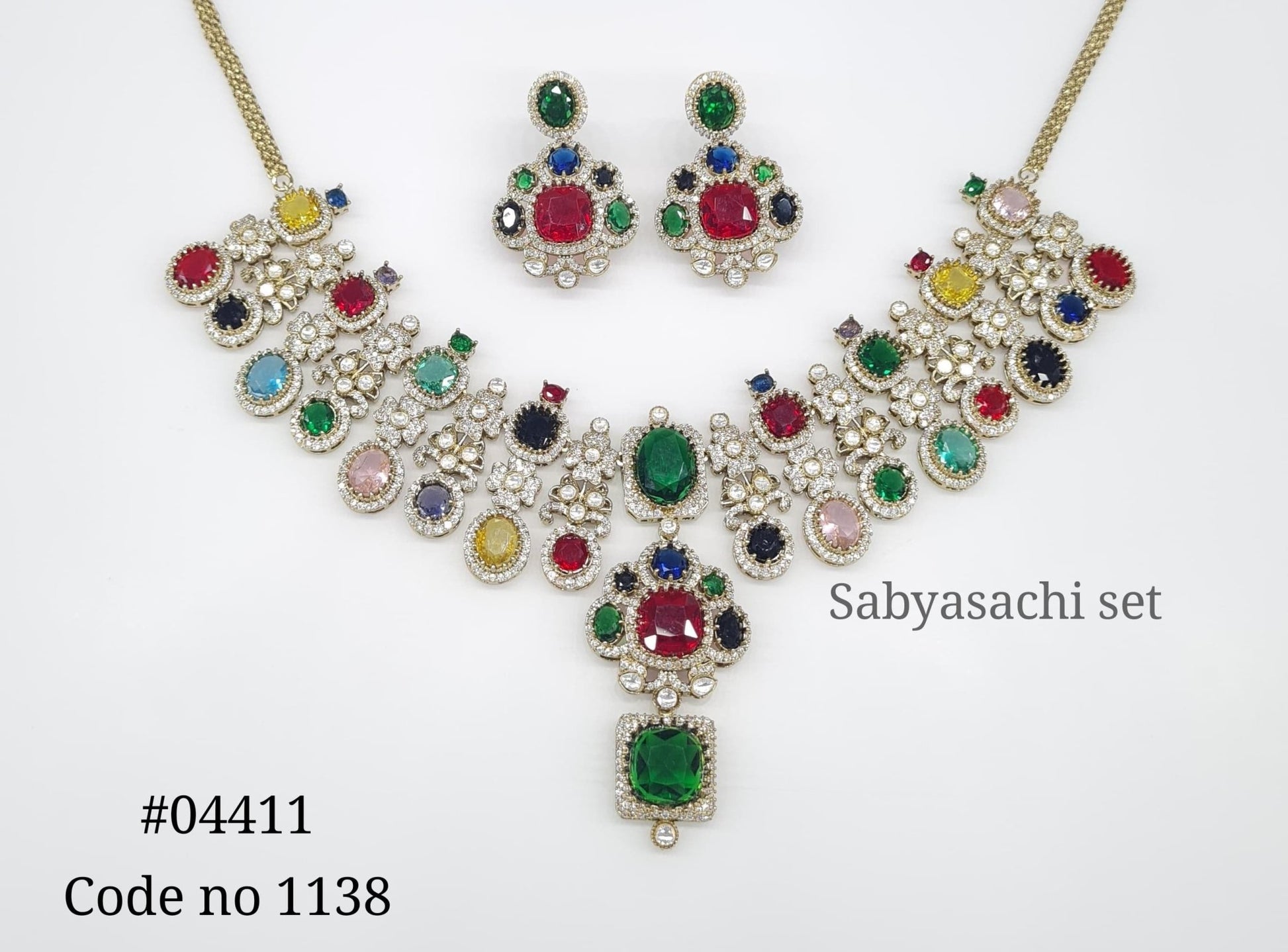 Sabyasachi Necklace 04411 - KRISHNA'S SWETA JEWELLERY