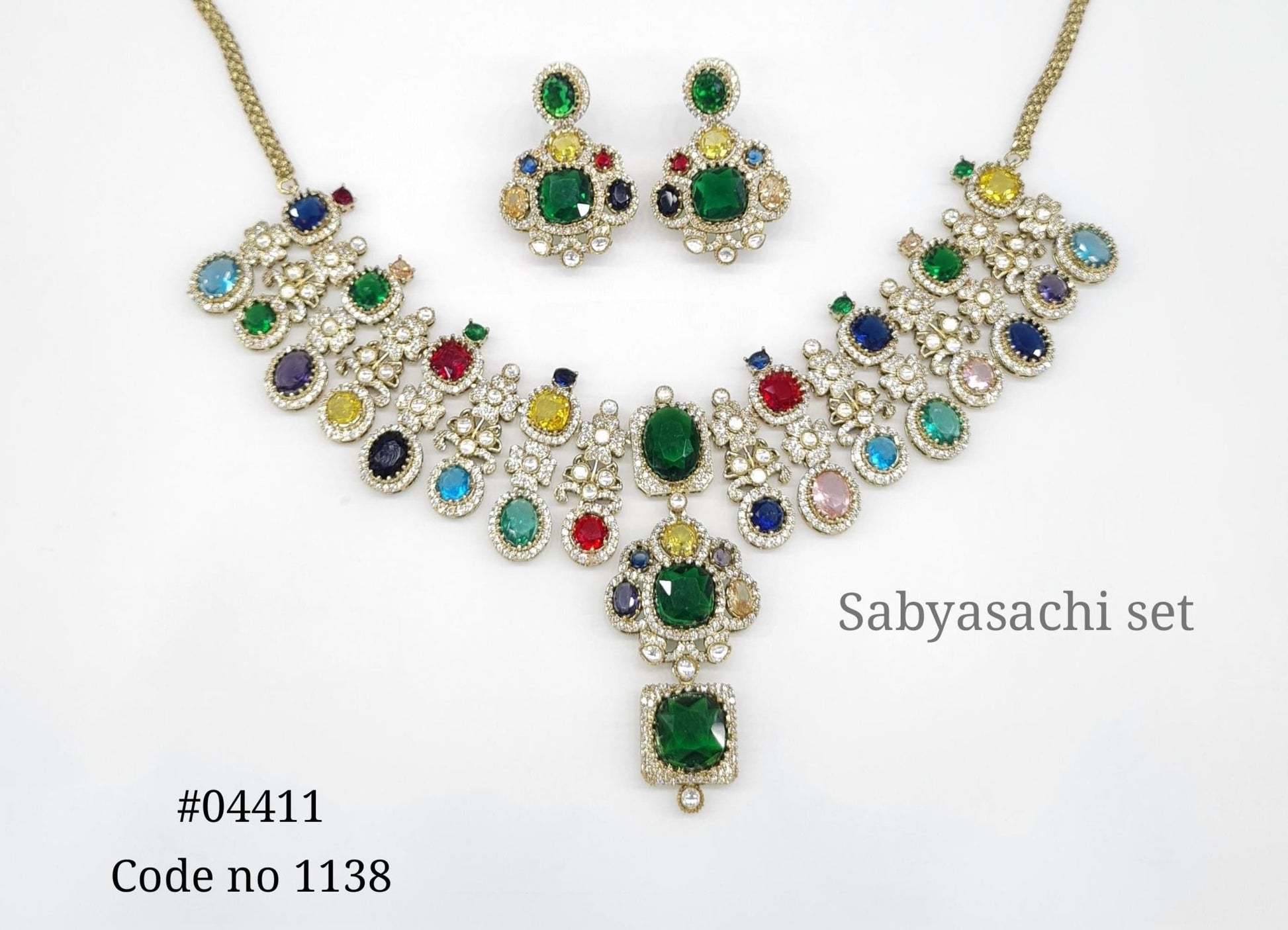 Sabyasachi Necklace 04411 - KRISHNA'S SWETA JEWELLERY