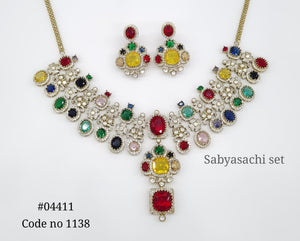 Sabyasachi Necklace 04411 - KRISHNA'S SWETA JEWELLERY
