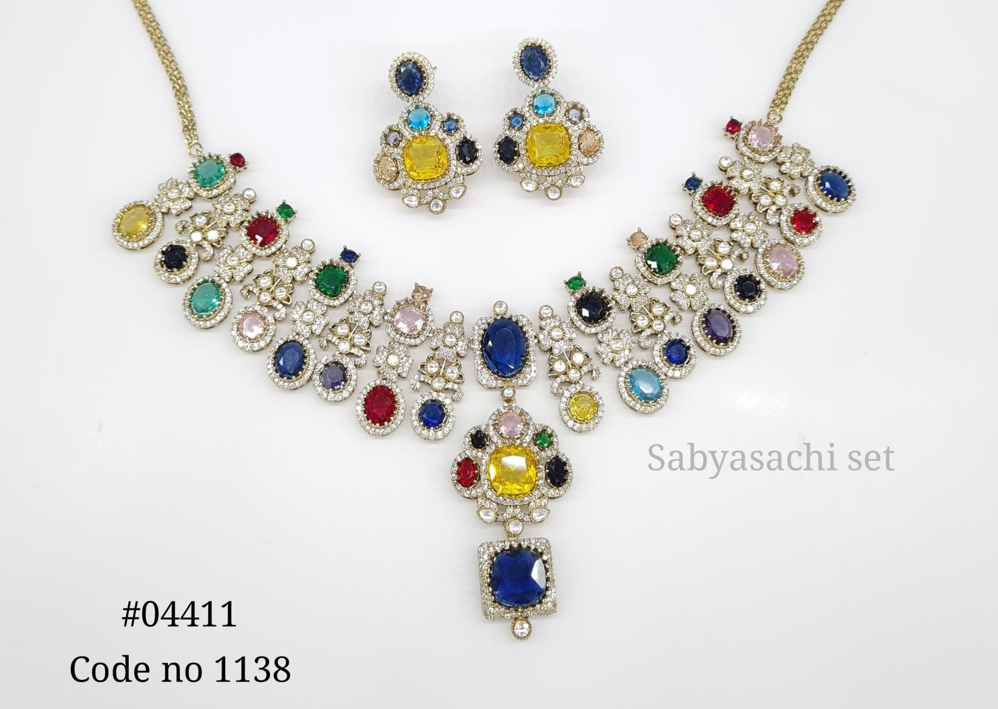 Sabyasachi Necklace 04411 - KRISHNA'S SWETA JEWELLERY