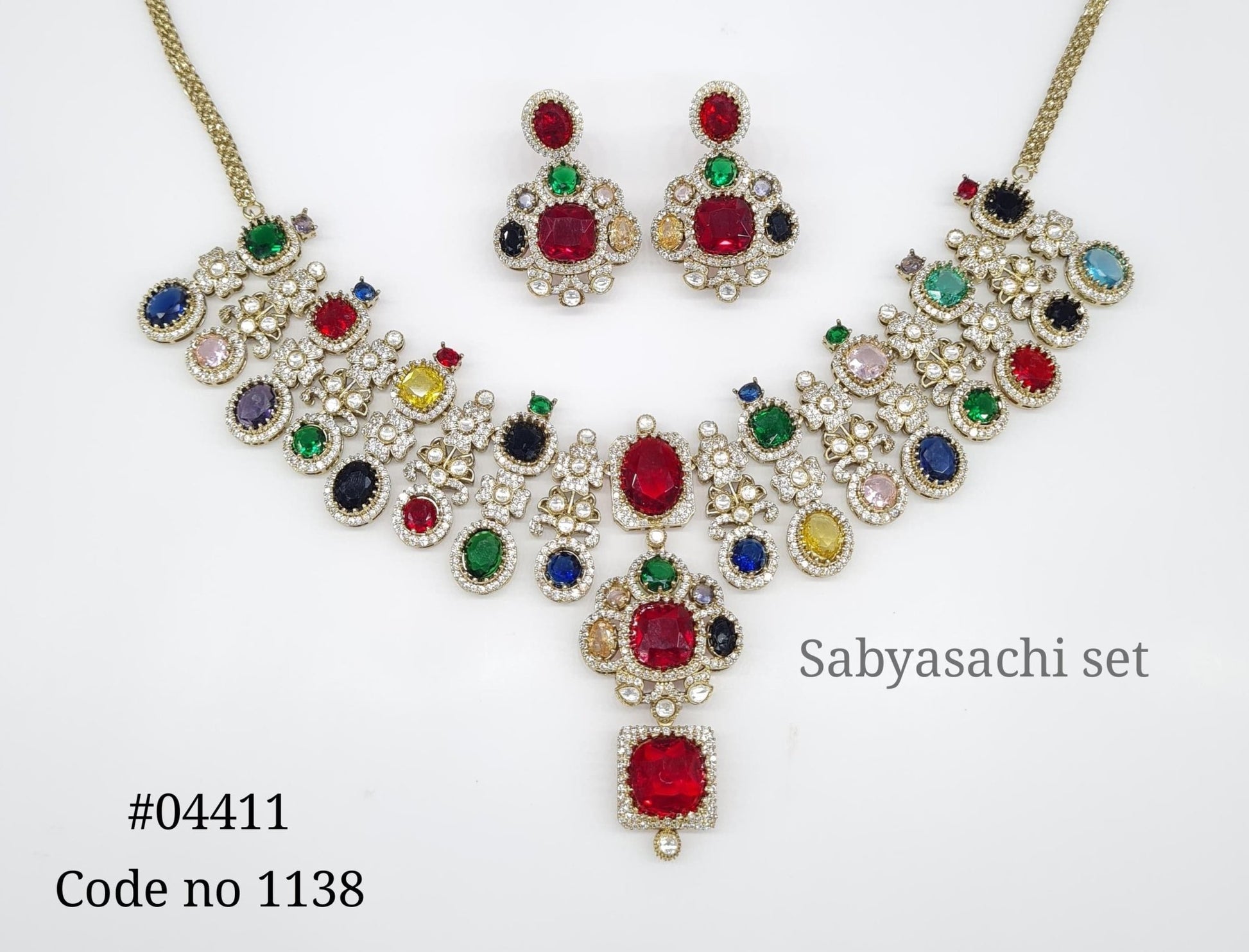 Sabyasachi Necklace 04411 - KRISHNA'S SWETA JEWELLERY