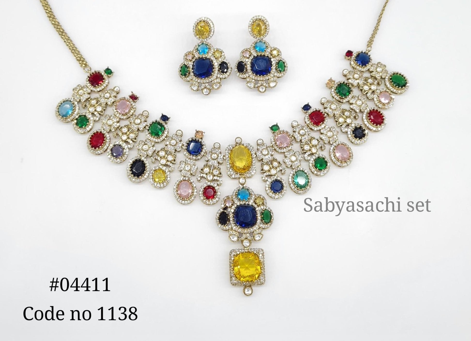 Sabyasachi Necklace 04411 - KRISHNA'S SWETA JEWELLERY