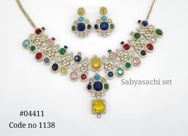 Sabyasachi Necklace 04411 - KRISHNA'S SWETA JEWELLERY