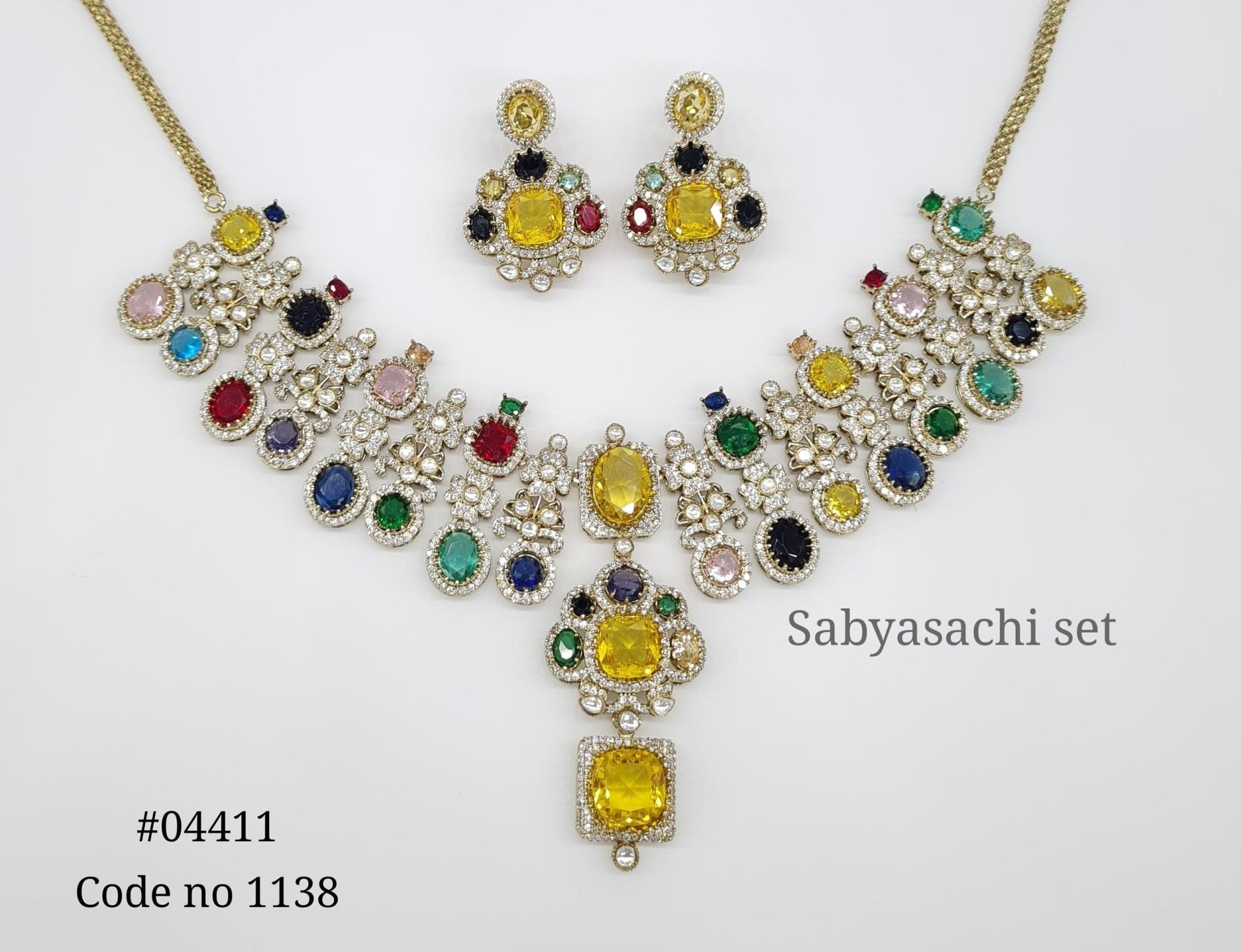 Sabyasachi Necklace 04411 - KRISHNA'S SWETA JEWELLERY