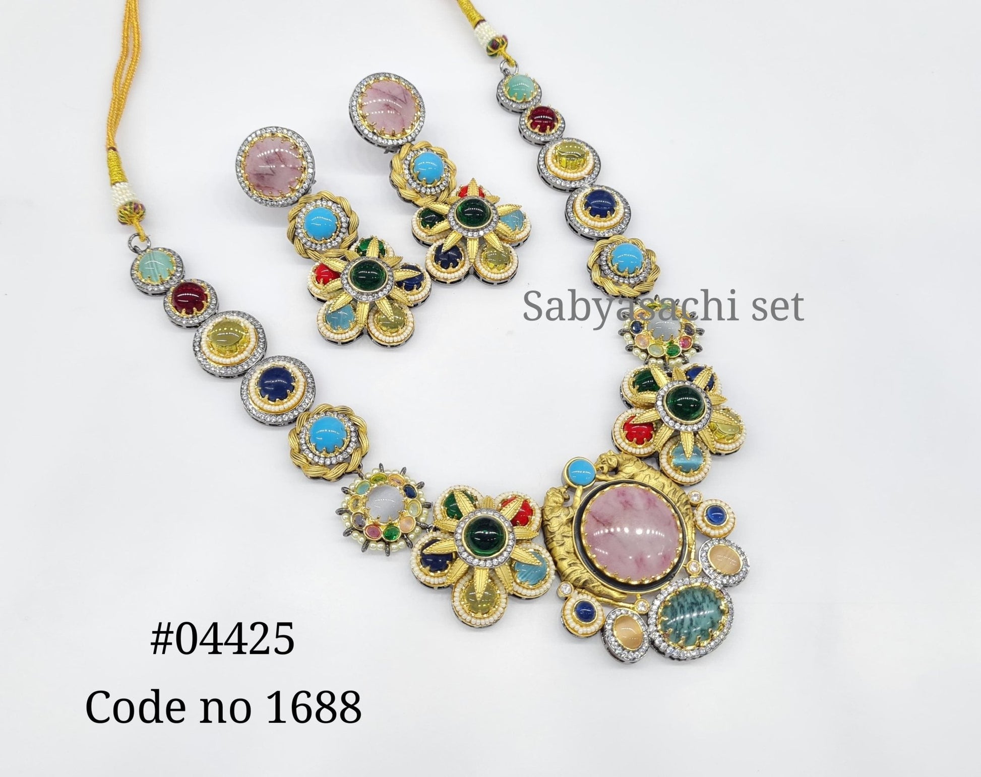 Sabyasachi Necklace 04425 - KRISHNA'S SWETA JEWELLERY
