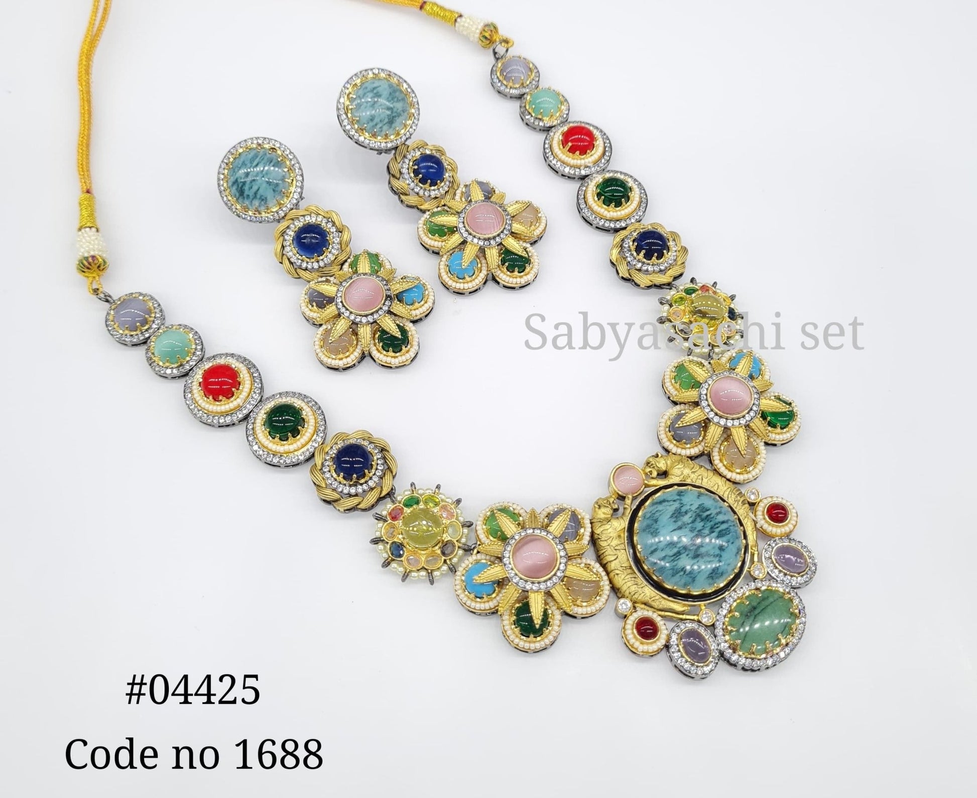 Sabyasachi Necklace 04425 - KRISHNA'S SWETA JEWELLERY