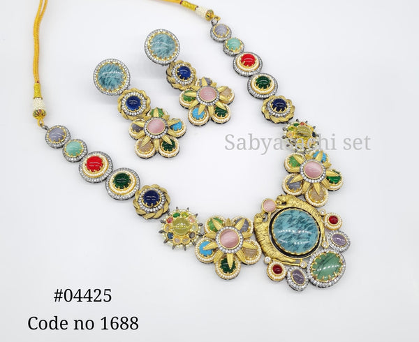 Sabyasachi Necklace 04425 - KRISHNA'S SWETA JEWELLERY