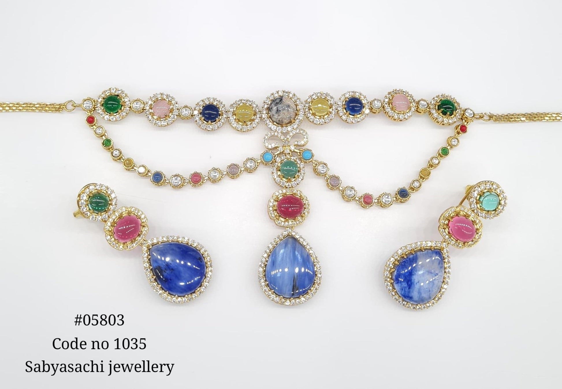 Sabyasachi Necklace 05803 - KRISHNA'S SWETA JEWELLERY