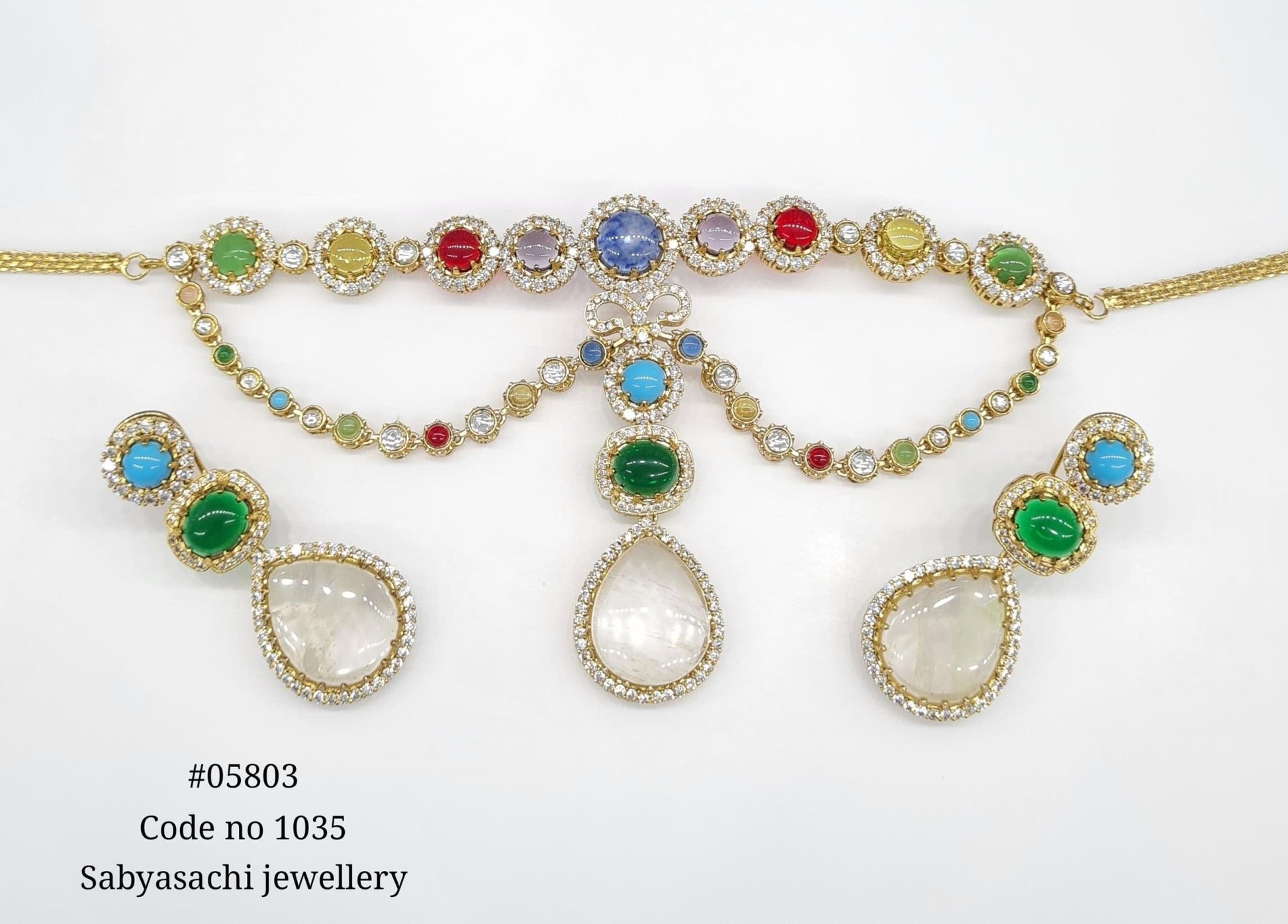 Sabyasachi Necklace 05803 - KRISHNA'S SWETA JEWELLERY