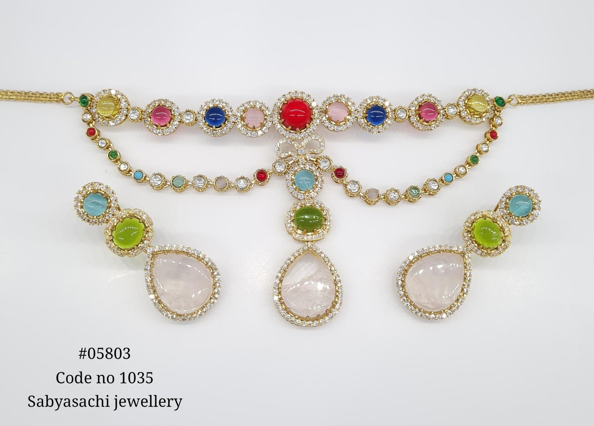 Sabyasachi Necklace 05803 - KRISHNA'S SWETA JEWELLERY