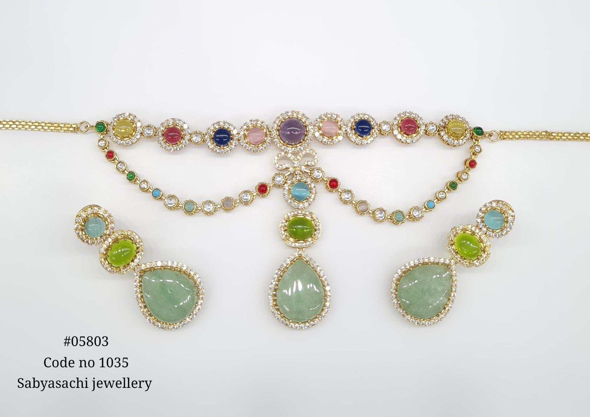 Sabyasachi Necklace 05803 - KRISHNA'S SWETA JEWELLERY
