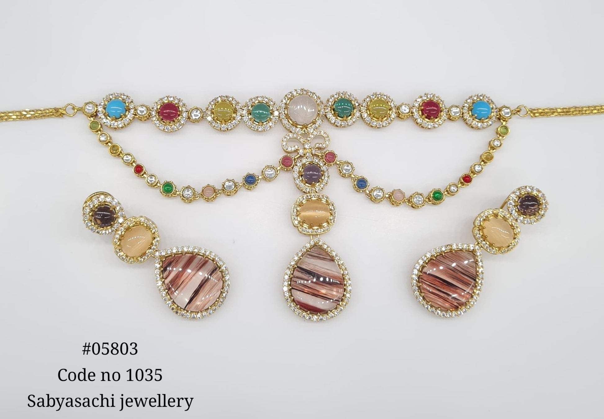Sabyasachi Necklace 05803 - KRISHNA'S SWETA JEWELLERY
