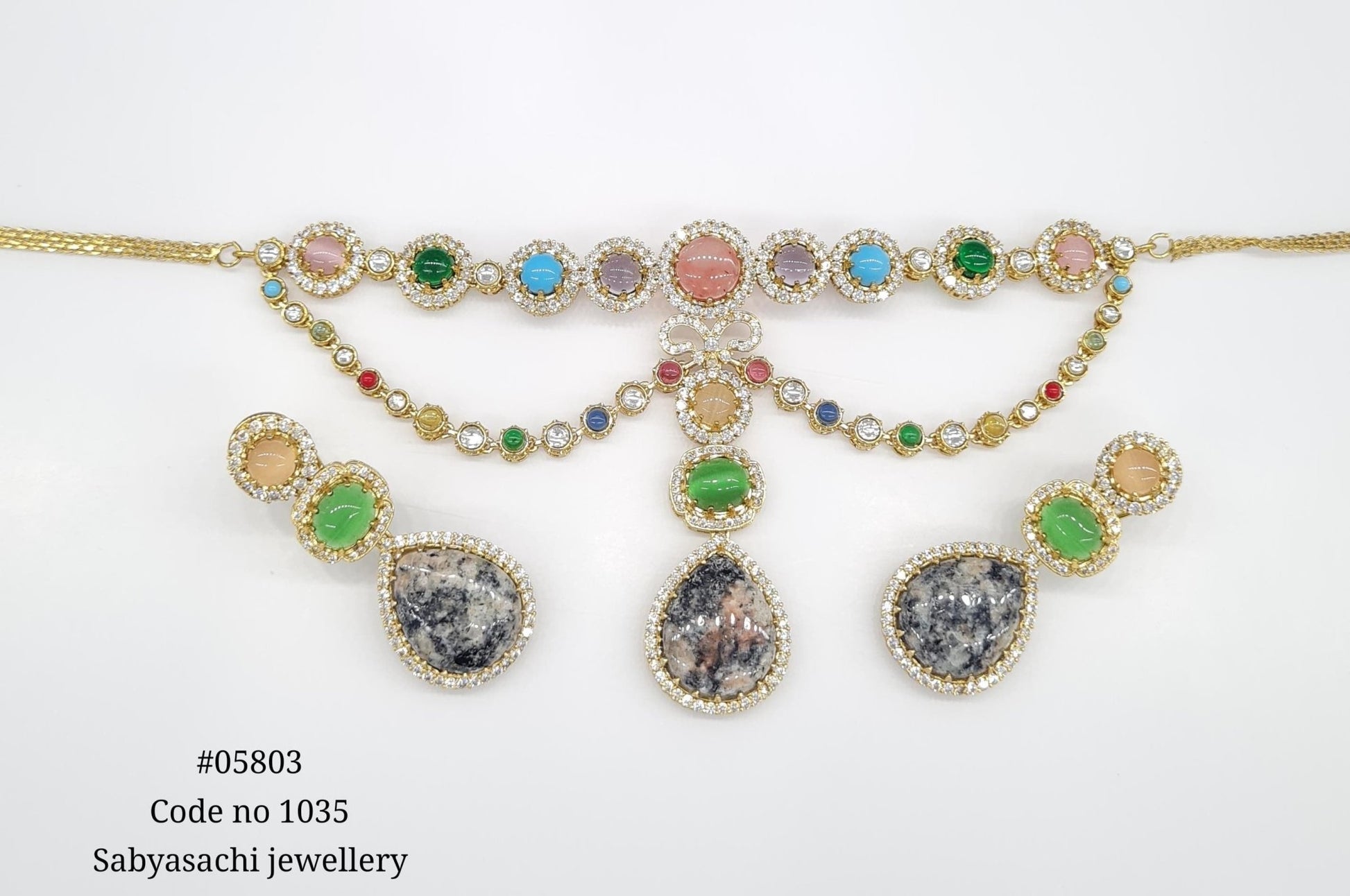 Sabyasachi Necklace 05803 - KRISHNA'S SWETA JEWELLERY