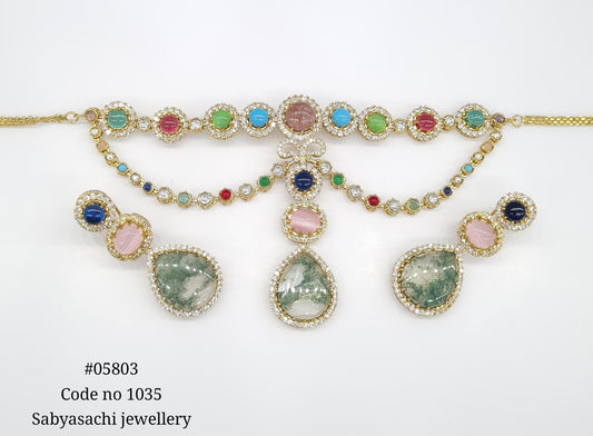 Sabyasachi Necklace 05803 - KRISHNA'S SWETA JEWELLERY
