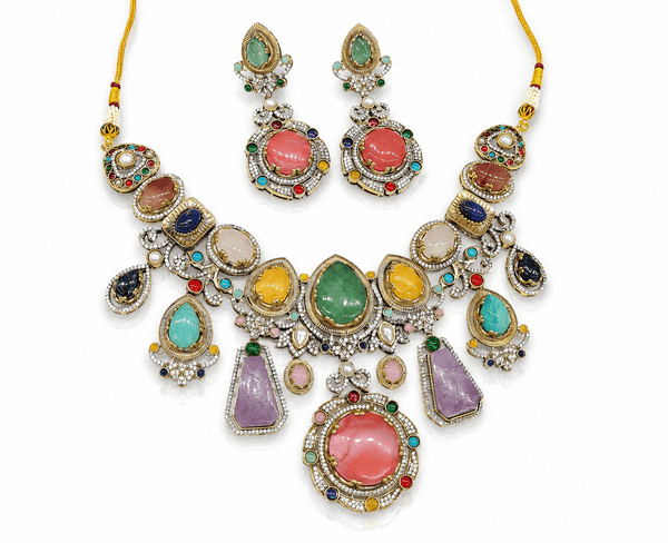 Sabyasachi Necklace 07703 - KRISHNA'S SWETA JEWELLERY