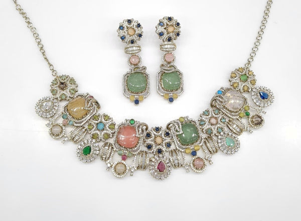 Sabyasachi Necklace 07707 - KRISHNA'S SWETA JEWELLERY