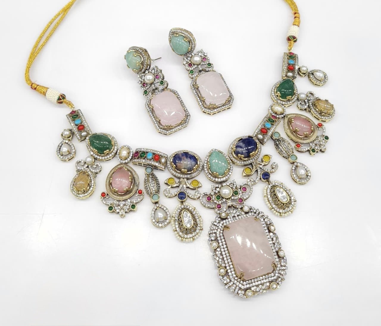 Sabyasachi Necklace 07818 - KRISHNA'S SWETA JEWELLERY