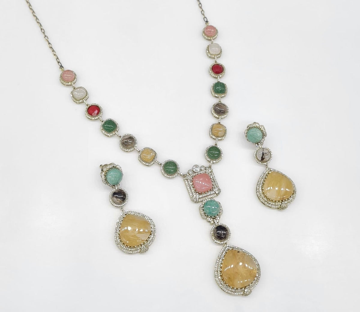 Sabyasachi Necklace 08216 - KRISHNA'S SWETA JEWELLERY